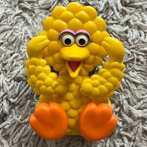 Vintage Sesame Street Big Bird Wind up Musical Peek-A-Boo Baby Toy 90s